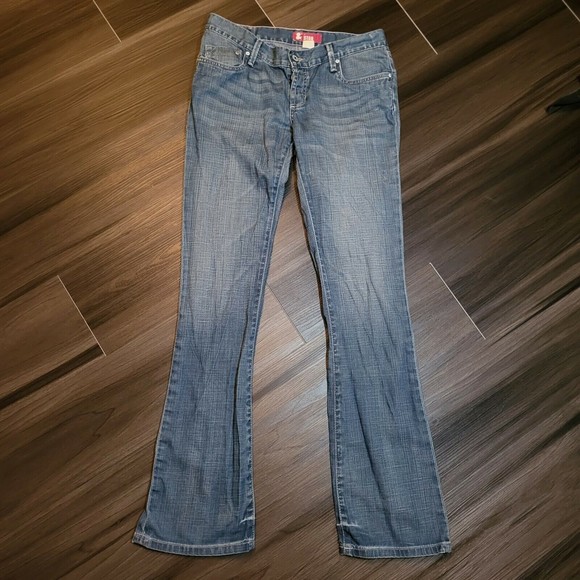 H&M star Flare Blue Stretch Jeans Bell Bottoms Size 29 Denim y2k 2000s 90s - Picture 1 of 7